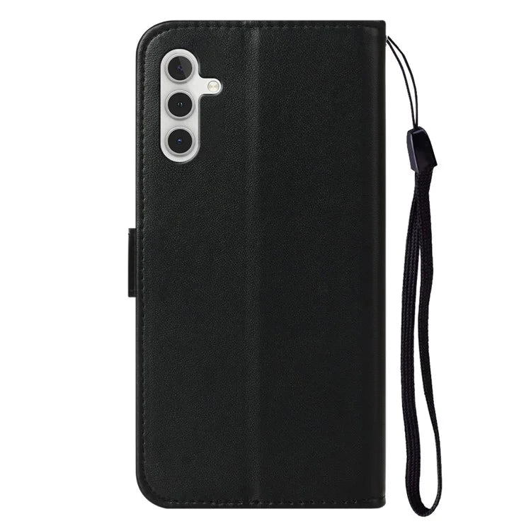 B40 For Samsung Galaxy S24 Case PU Leather Shockproof Wallet Stand Phone Cover