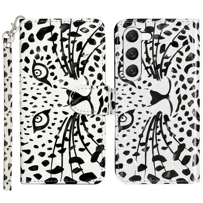 For Samsung Galaxy S24 Case 3D Pattern Printing PU Leather Wallet Phone Stand Cover Head