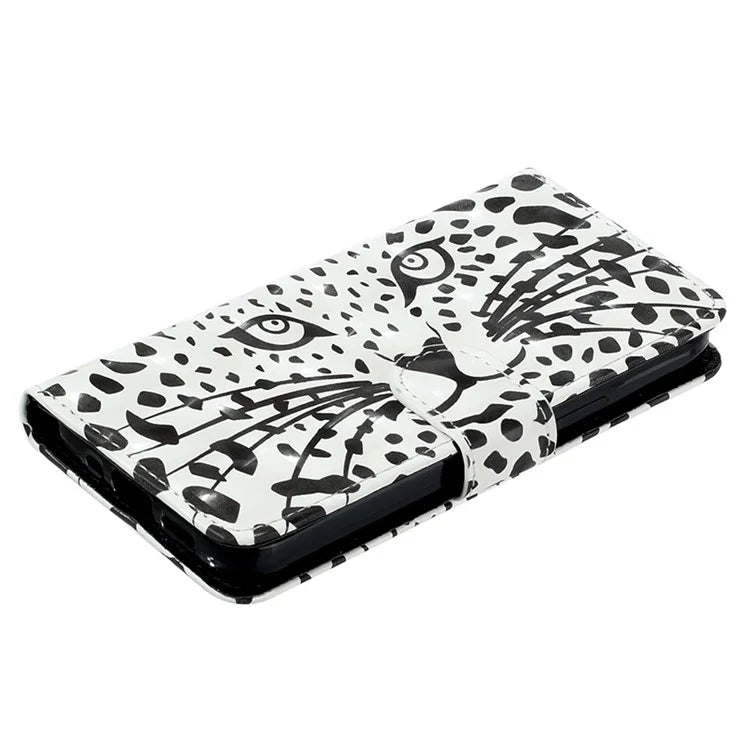 For Samsung Galaxy S24 Case 3D Pattern Printing PU Leather Wallet Phone Stand Cover Head