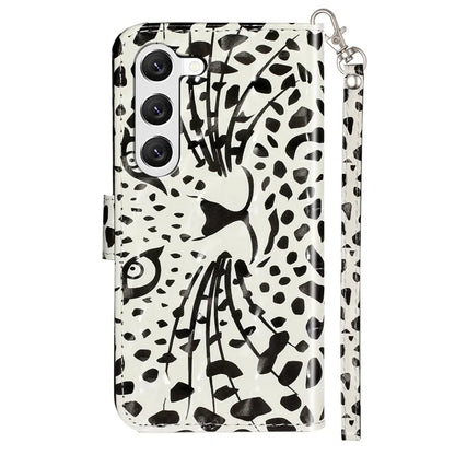 For Samsung Galaxy S24 Case 3D Pattern Printing PU Leather Wallet Phone Stand Cover Head