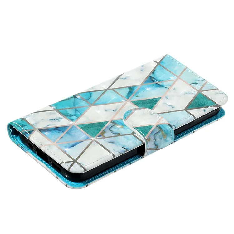 For Samsung Galaxy S24+ Case 3D Pattern Printing Anti-drop Wallet Leather Phone Cover