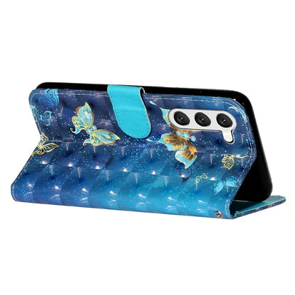 For Samsung Galaxy S24+ Case 3D Pattern Printing Anti-drop Wallet Leather Phone Cover