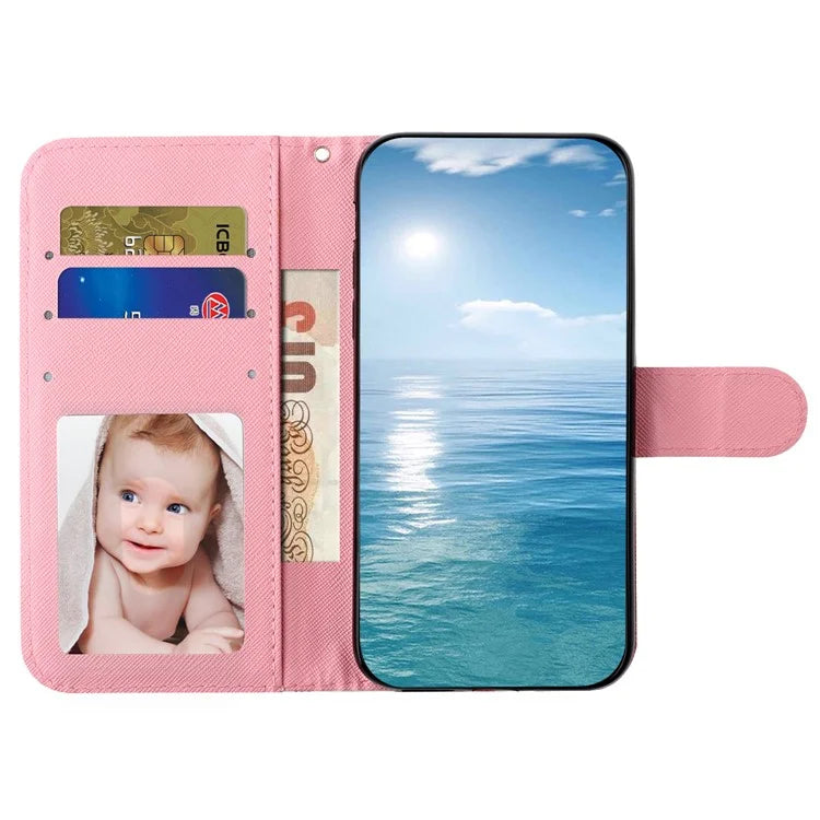 For Samsung Galaxy S24+ Case 3D Pattern Printing Anti-drop Wallet Leather Phone Cover