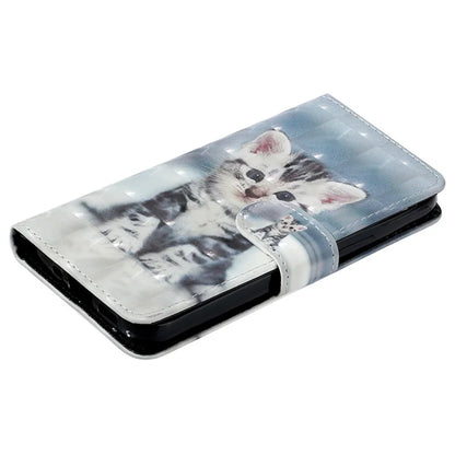 For Samsung Galaxy S24+ Case 3D Pattern Printing Anti-drop Wallet Leather Phone Cover