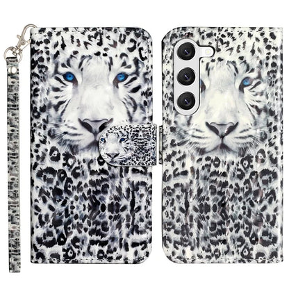 For Samsung Galaxy S24+ Case 3D Pattern Printing Anti-drop Wallet Leather Phone Cover