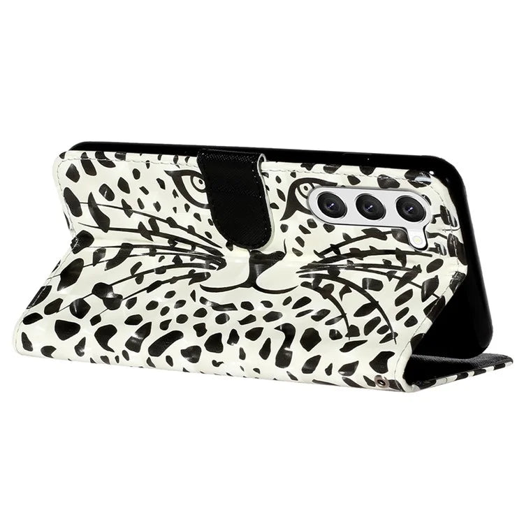 For Samsung Galaxy S24+ Case 3D Pattern Printing Anti-drop Wallet Leather Phone Cover