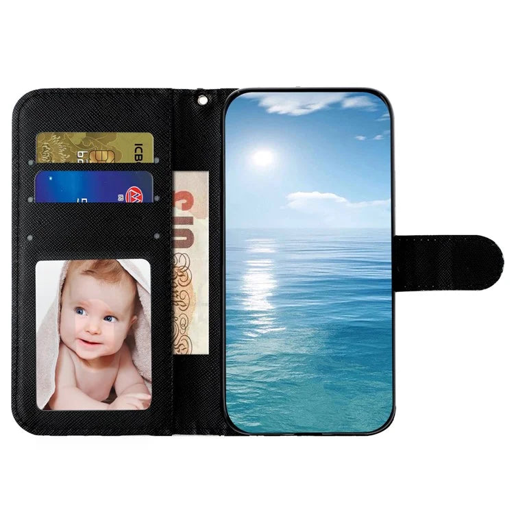 For Samsung Galaxy S24+ Case 3D Pattern Printing Anti-drop Wallet Leather Phone Cover