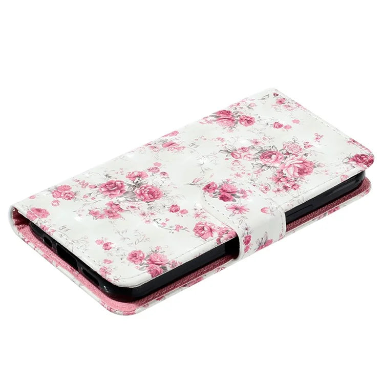 For Samsung Galaxy S24+ Case 3D Pattern Printing Anti-drop Wallet Leather Phone Cover