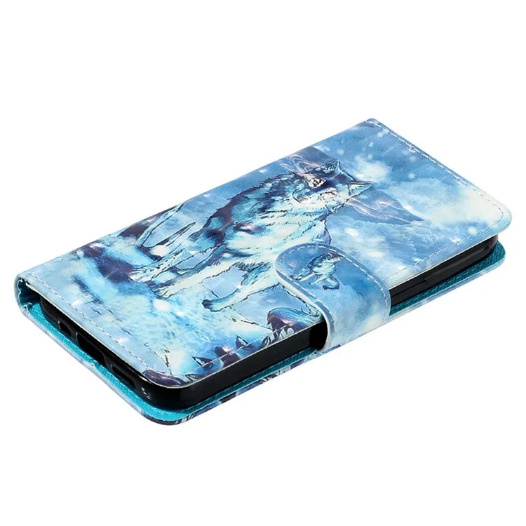 For Samsung Galaxy S24+ Case 3D Pattern Printing Anti-drop Wallet Leather Phone Cover