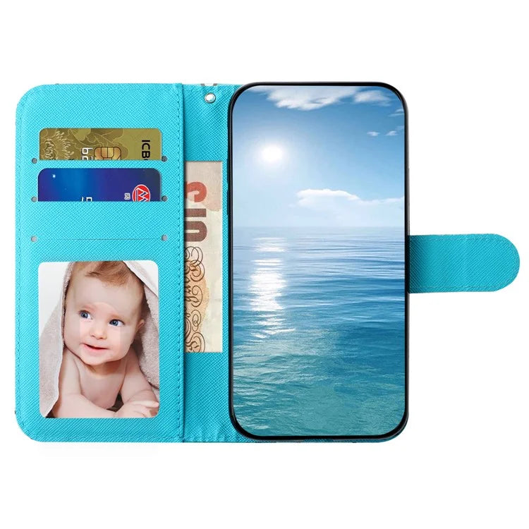 For Samsung Galaxy S24+ Case 3D Pattern Printing Anti-drop Wallet Leather Phone Cover