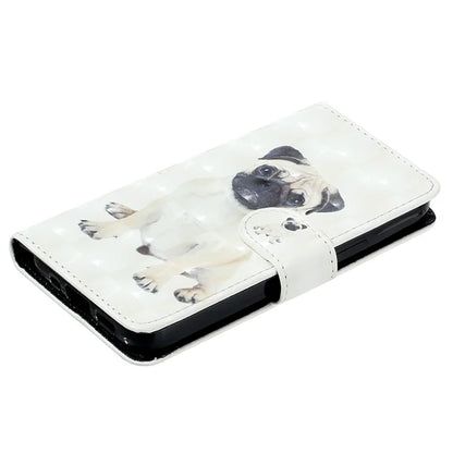 For Samsung Galaxy S24 Ultra Leather Cover Flip Stand 3D Pattern Printed Phone Case