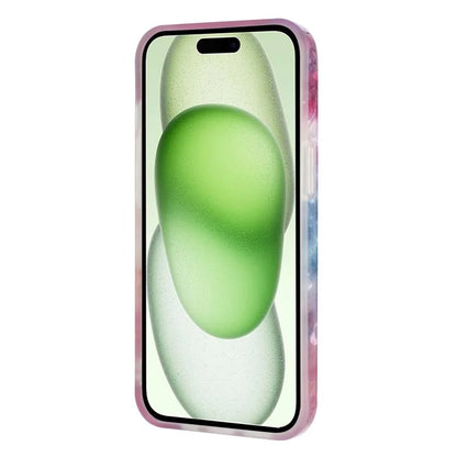 For iPhone 15 Cover Shell Texture IMD Pattern Soft TPU Phone Case