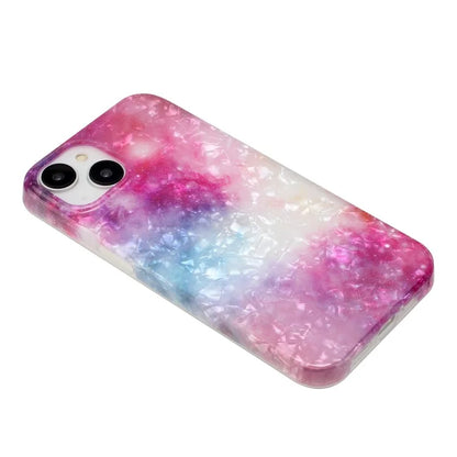 For iPhone 15 Cover Shell Texture IMD Pattern Soft TPU Phone Case