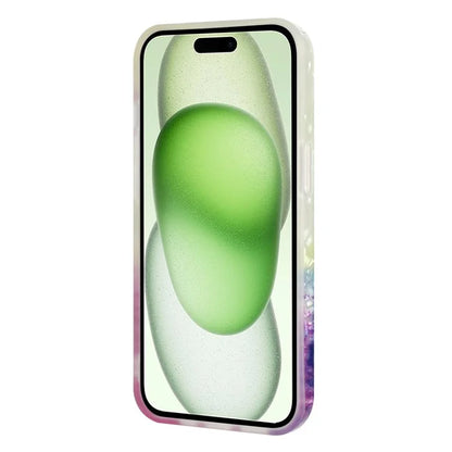 For iPhone 15 Cover Shell Texture IMD Pattern Soft TPU Phone Case