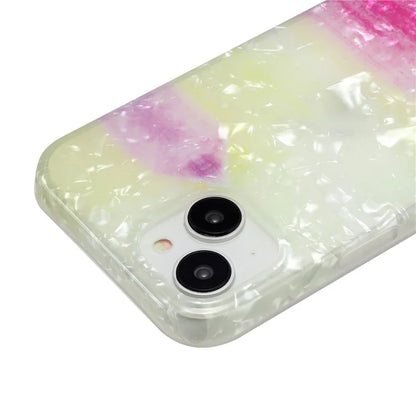 For iPhone 15 Cover Shell Texture IMD Pattern Soft TPU Phone Case