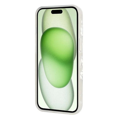 For iPhone 15 Cover Shell Texture IMD Pattern Soft TPU Phone Case