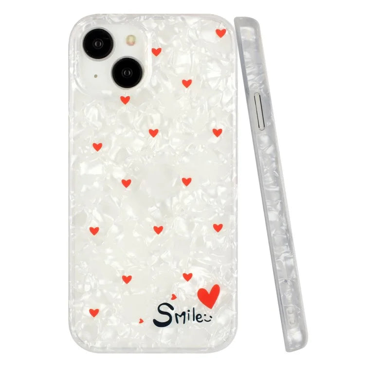 For iPhone 15 Cover Shell Texture IMD Pattern Soft TPU Phone Case