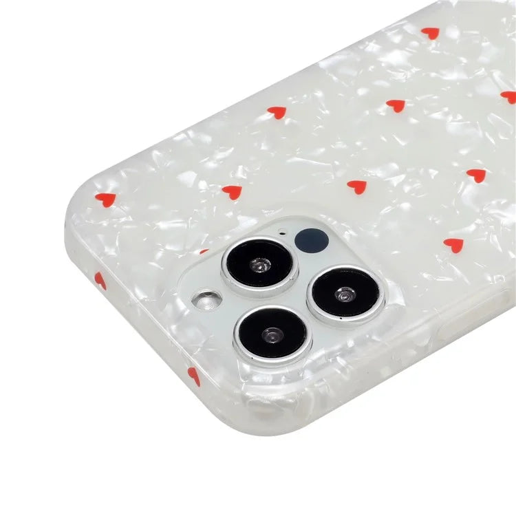 For iPhone 14 Pro Case IMD Pattern Shell Texture TPU Phone Back Cover