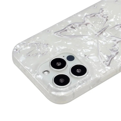 For iPhone 14 Pro Case IMD Pattern Shell Texture TPU Phone Back Cover