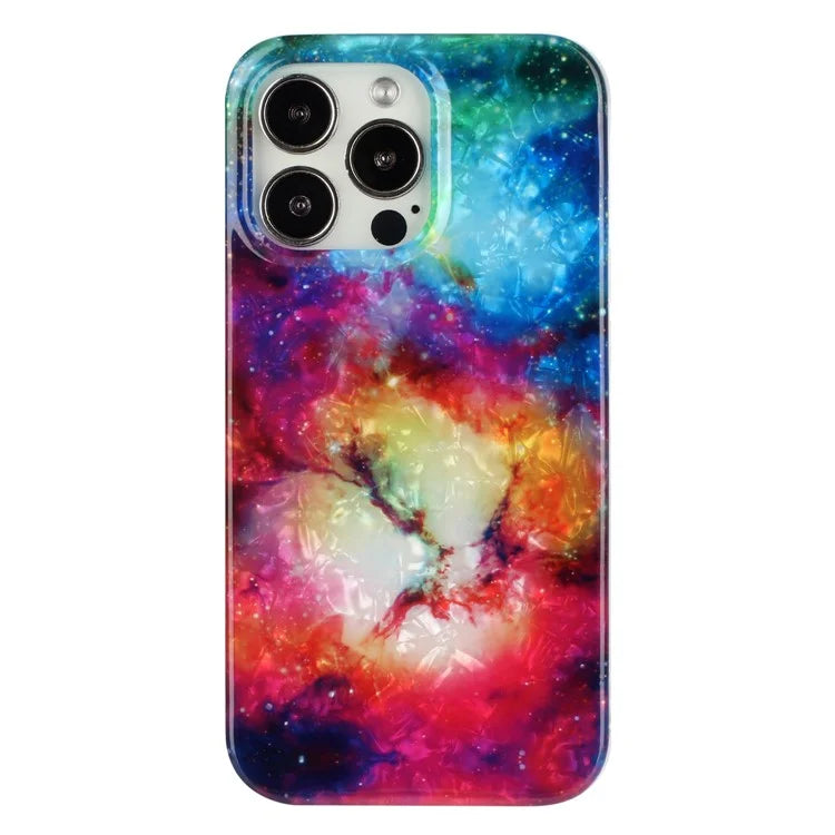 For iPhone 14 Pro Case IMD Pattern Shell Texture TPU Phone Back Cover