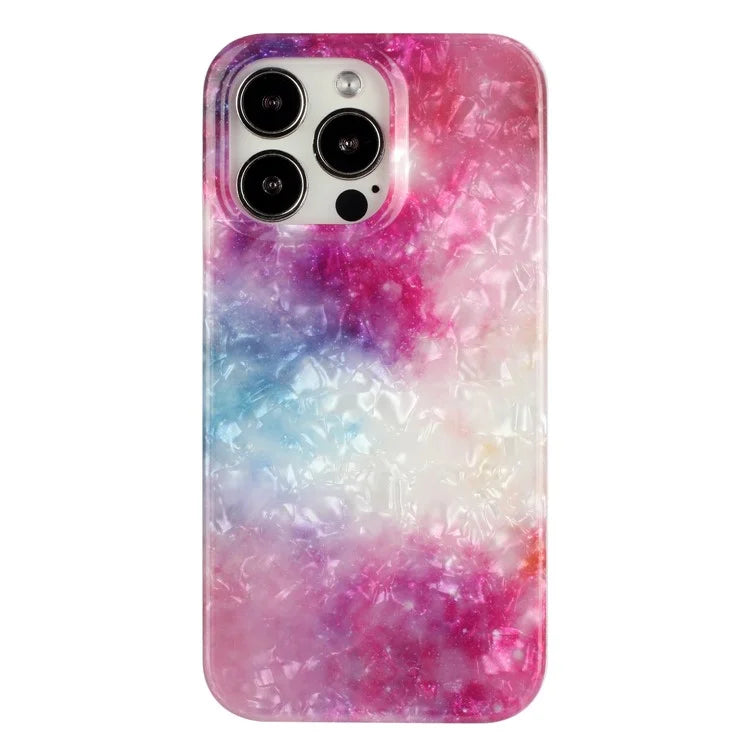 For iPhone 14 Pro Case IMD Pattern Shell Texture TPU Phone Back Cover