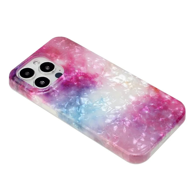 For iPhone 14 Pro Case IMD Pattern Shell Texture TPU Phone Back Cover