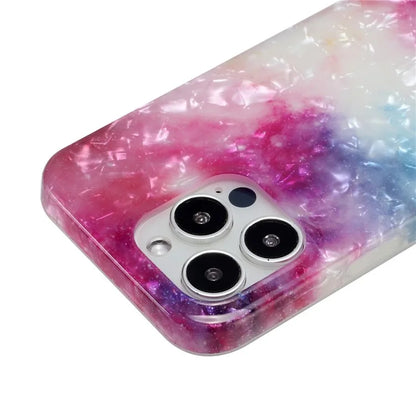 For iPhone 14 Pro Case IMD Pattern Shell Texture TPU Phone Back Cover