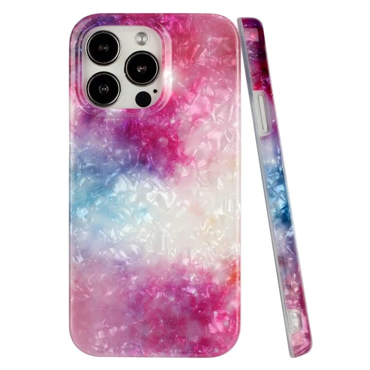 For iPhone 14 Pro Case IMD Pattern Shell Texture TPU Phone Back Cover