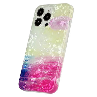 For iPhone 14 Pro Case IMD Pattern Shell Texture TPU Phone Back Cover