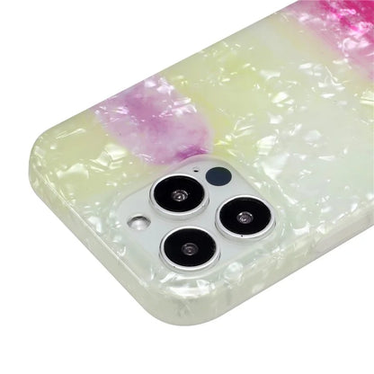 For iPhone 14 Pro Case IMD Pattern Shell Texture TPU Phone Back Cover