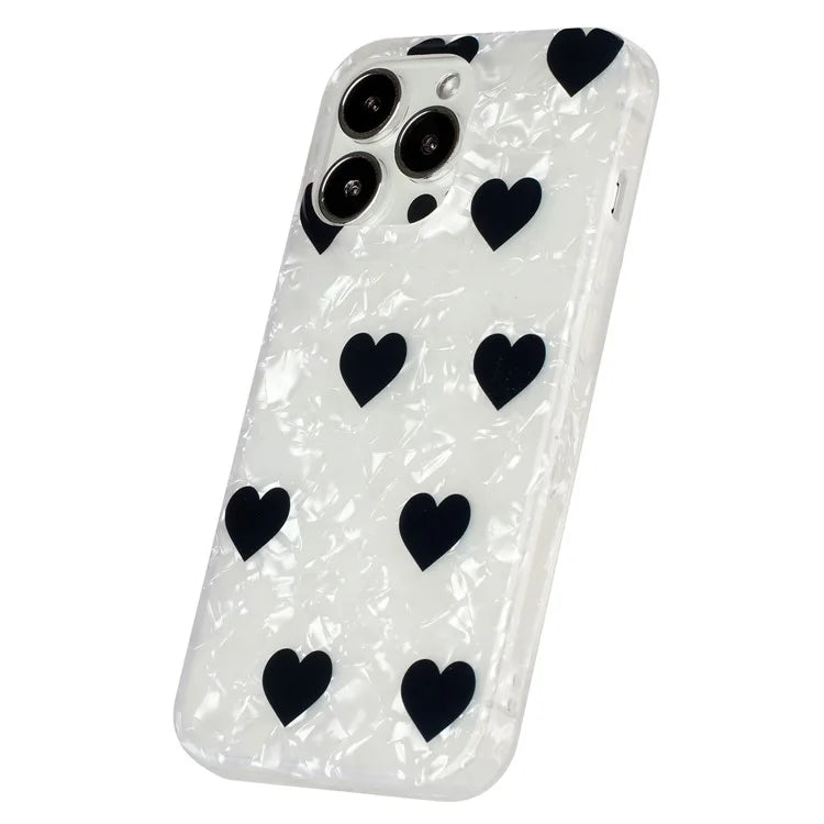For iPhone 14 Pro Case IMD Pattern Shell Texture TPU Phone Back Cover