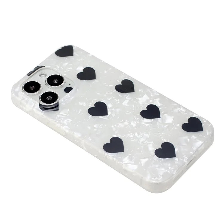 For iPhone 14 Pro Case IMD Pattern Shell Texture TPU Phone Back Cover