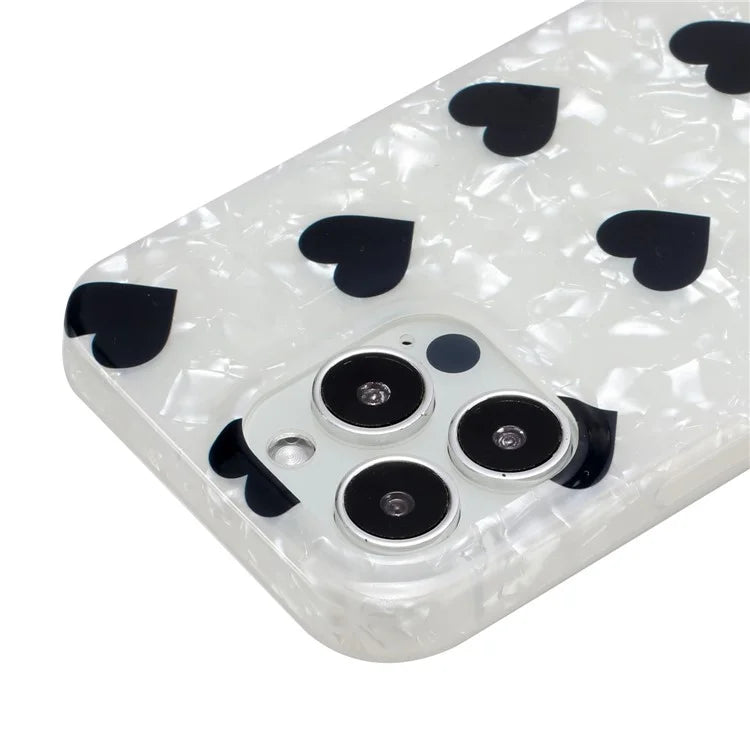 For iPhone 14 Pro Case IMD Pattern Shell Texture TPU Phone Back Cover
