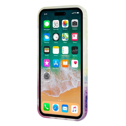 For iPhone 15 Pro Cover IMD Pattern Soft TPU Drop-proof Phone Case