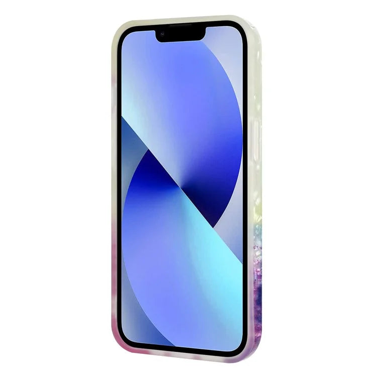 For iPhone 14 Plus TPU Case IMD Pattern Shockproof Mobile Phone Cover