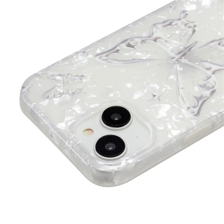 For iPhone 14 Plus TPU Case IMD Pattern Shockproof Mobile Phone Cover