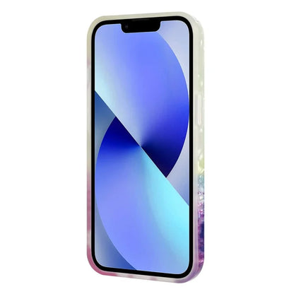 For iPhone 14 TPU Cover IMD Pattern Cellphone Protective Case