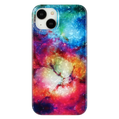 For iPhone 14 TPU Cover IMD Pattern Cellphone Protective Case