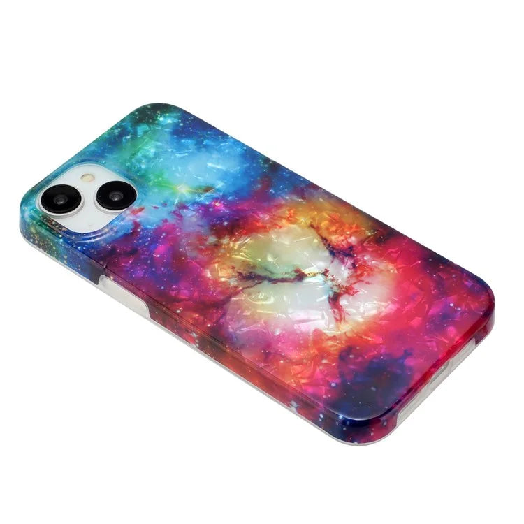 For iPhone 14 TPU Cover IMD Pattern Cellphone Protective Case