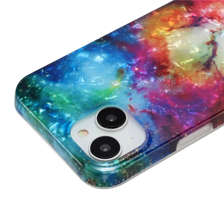 For iPhone 14 TPU Cover IMD Pattern Cellphone Protective Case