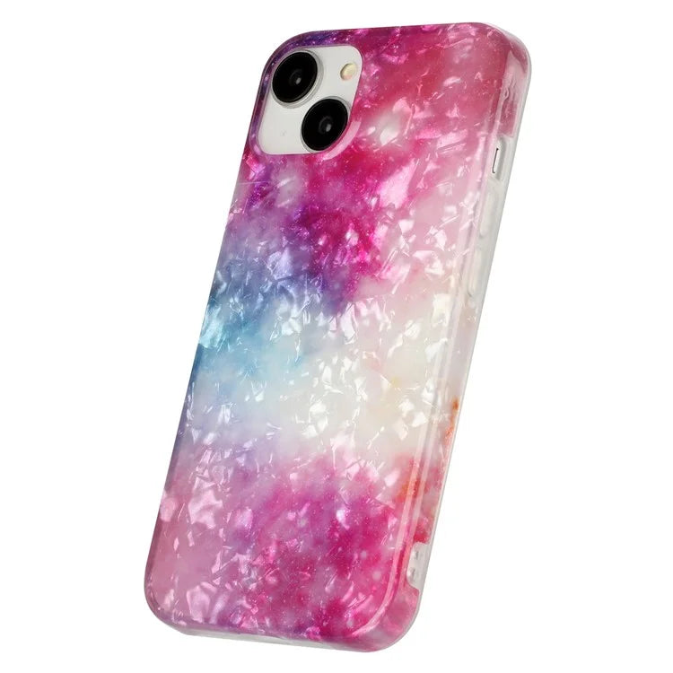 For iPhone 14 TPU Cover IMD Pattern Cellphone Protective Case