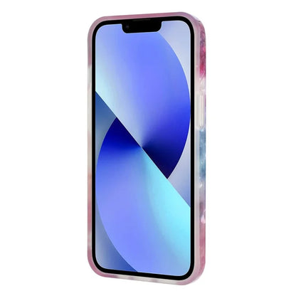 For iPhone 14 TPU Cover IMD Pattern Cellphone Protective Case