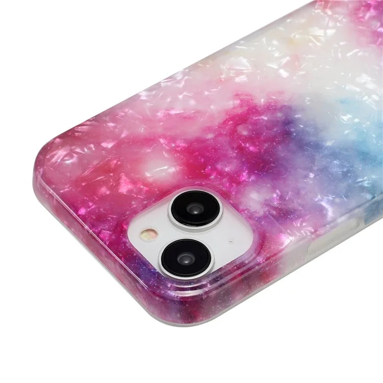 For iPhone 14 TPU Cover IMD Pattern Cellphone Protective Case