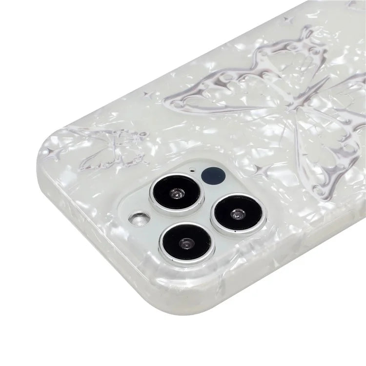 For iPhone 14 Pro Max Case IMD Pattern Drop Protection TPU Phone Cover