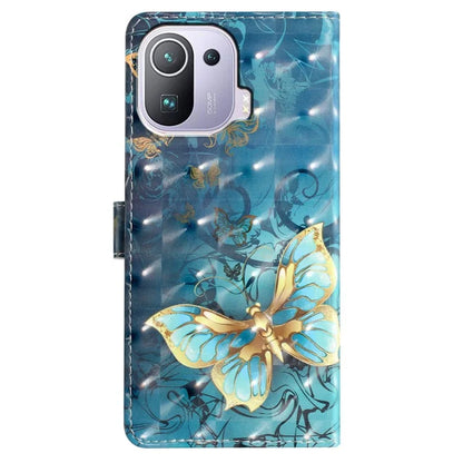 For Xiaomi Mi 11 Pro Case PU Leather Pattern Print Phone Cover with Wallet Stand
