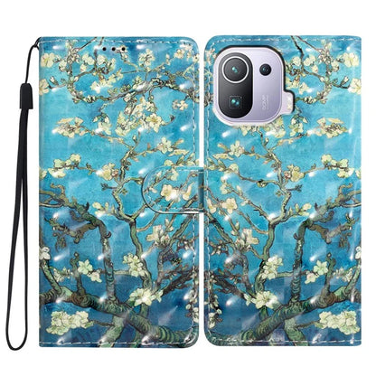 For Xiaomi Mi 11 Pro Case PU Leather Pattern Print Phone Cover with Wallet Stand