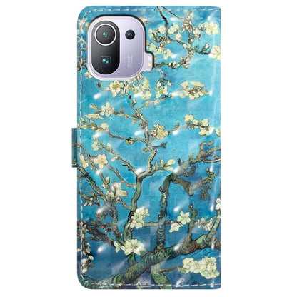For Xiaomi Mi 11 Pro Case PU Leather Pattern Print Phone Cover with Wallet Stand