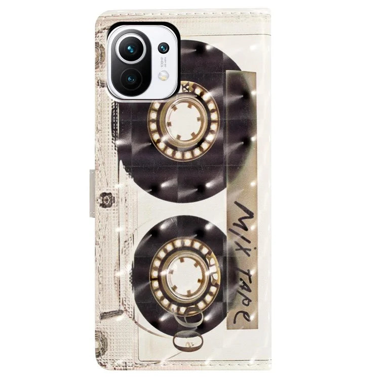 For Xiaomi 11 Lite 5G NE / Mi 11 Lite 5G / 4G Case Pattern Print PU Leather Phone Wallet Cover