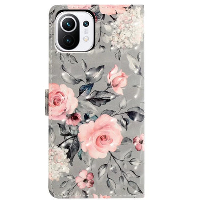 For Xiaomi 11 Lite 5G NE / Mi 11 Lite 5G / 4G Case Pattern Print PU Leather Phone Wallet Cover