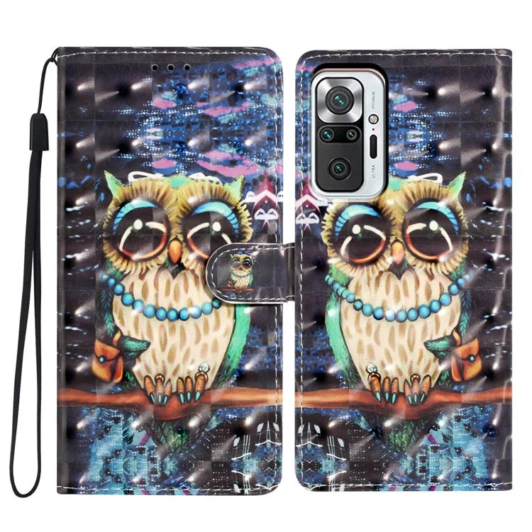 For Xiaomi Redmi Note 10 Pro Max 4G / Note 10 Pro 4G (Global) / (India) Case PU Leather Stand Phone Cover